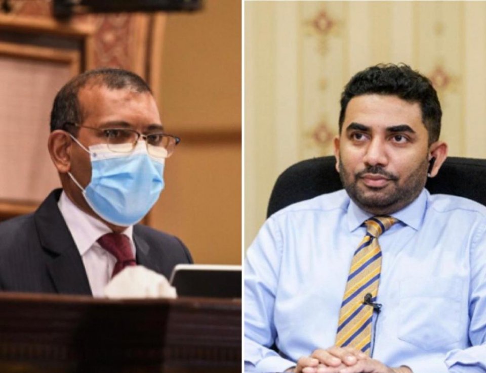Ventilator ge mahsalaigai Raees Nasheed ge rulhi Minister ameen ah!