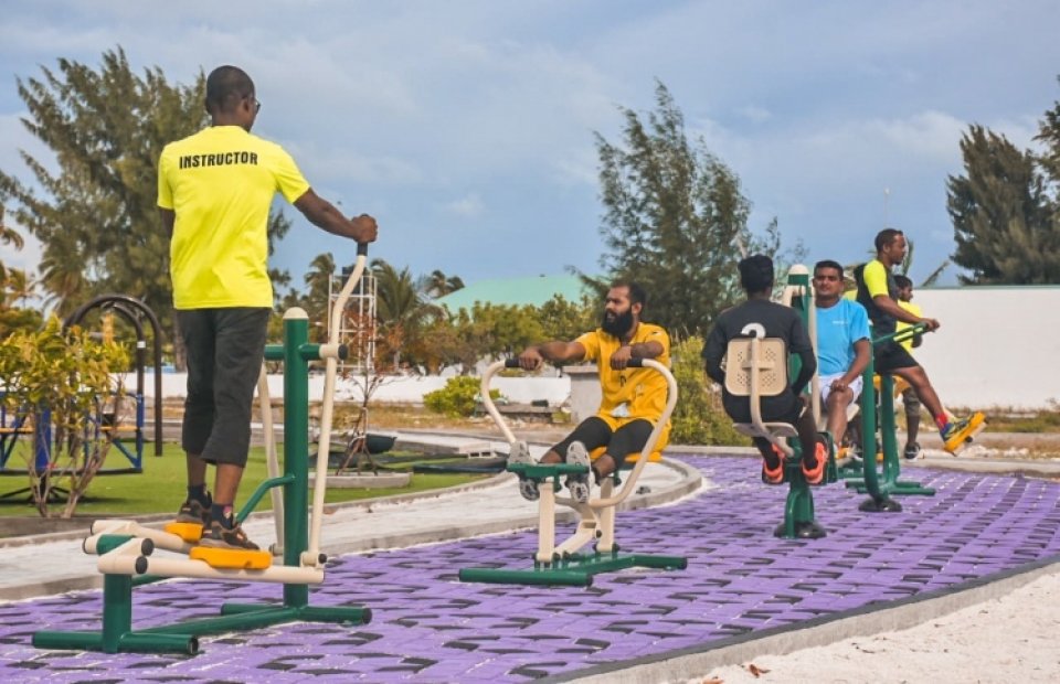 BML community fund in Vilufushi gai outdoor gym eh