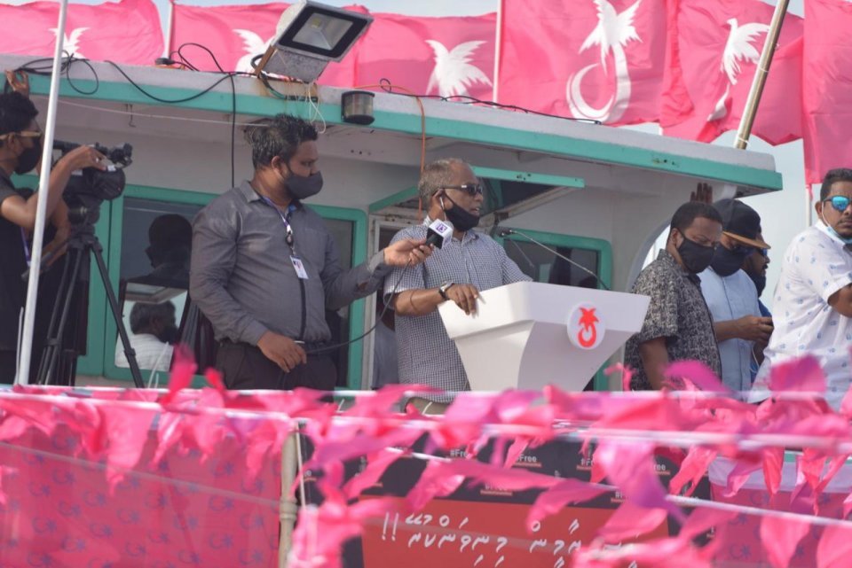 PNC Leader speaks in support of former President Dr. Waheed