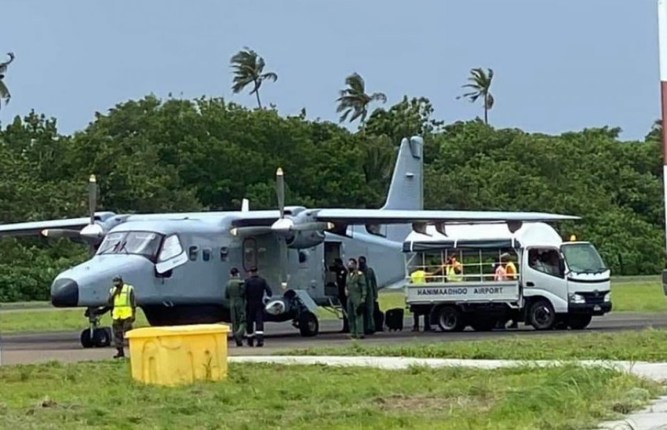 Surveillance backup flight Raajje in furaifi