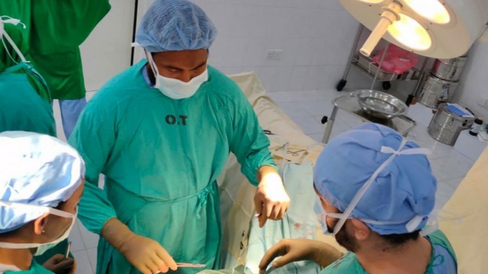 Raajjeyge furathama latarjet operation Thinadhoo hospital gai kohffi