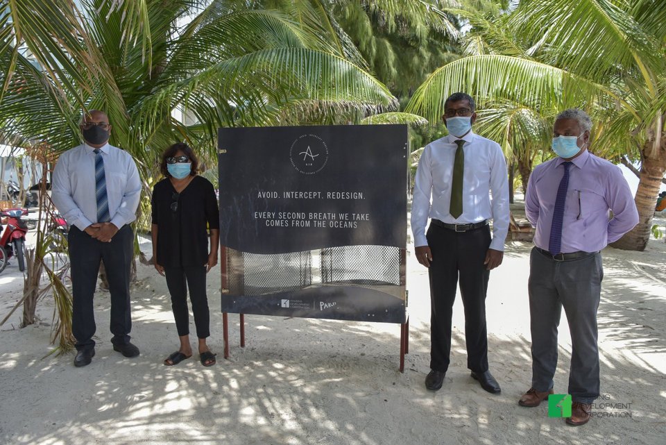 Plastic kuni alhan haassa thin dustbin eh Hulhumale gai bahattaifi