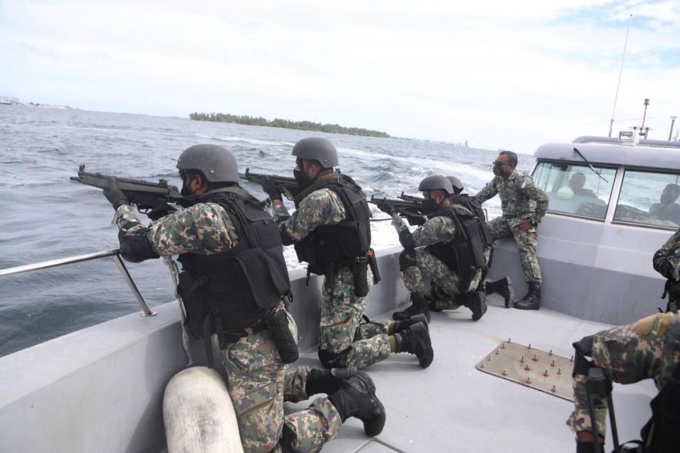 Night firing thamreenuthakeh kuriyah gendhan MNDF in ninmaifi