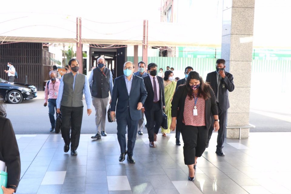 Indian Foreign Secretary has arrived in the Maldives 