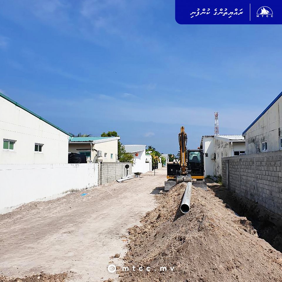 Hanimaadhoo road construction project nears completion