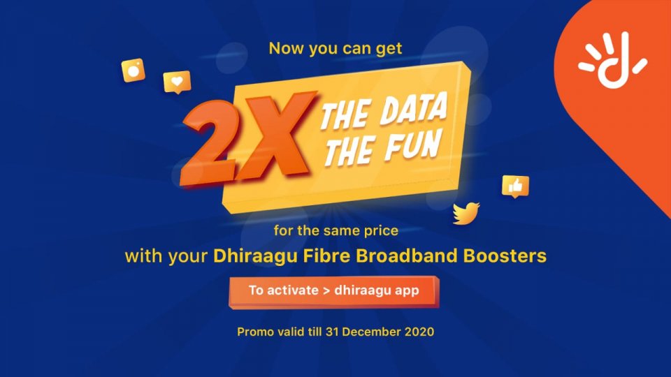 Dheguna data beynun tha? Dhiraagu home fixed broadband boost kolla!