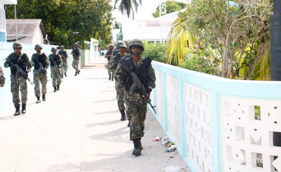 Male sarahahdhugai MNDF in haassa askaree thamreeneh baahvanee