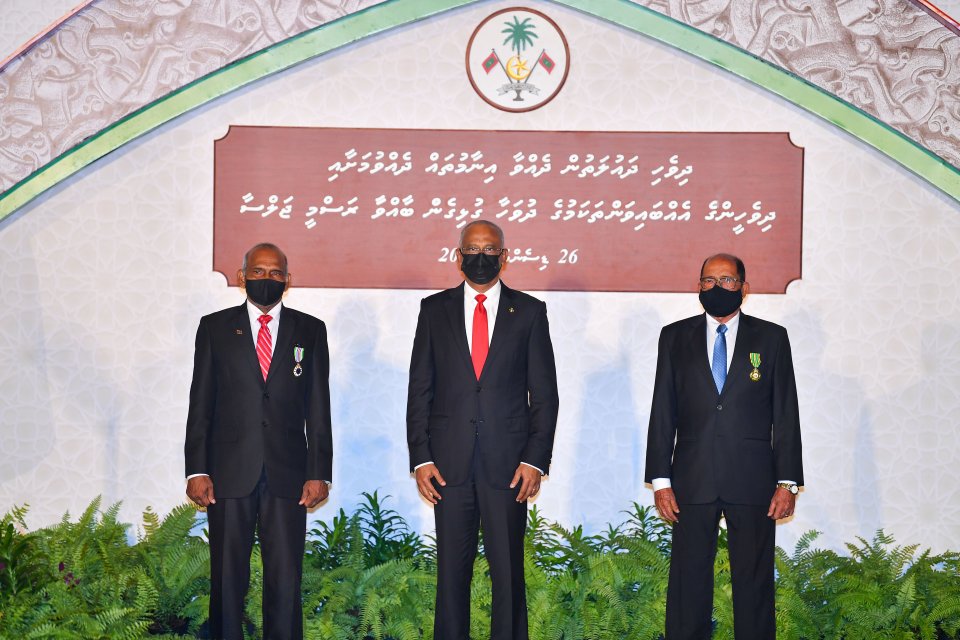 President confers Orders of Dignified Rule to two honourees