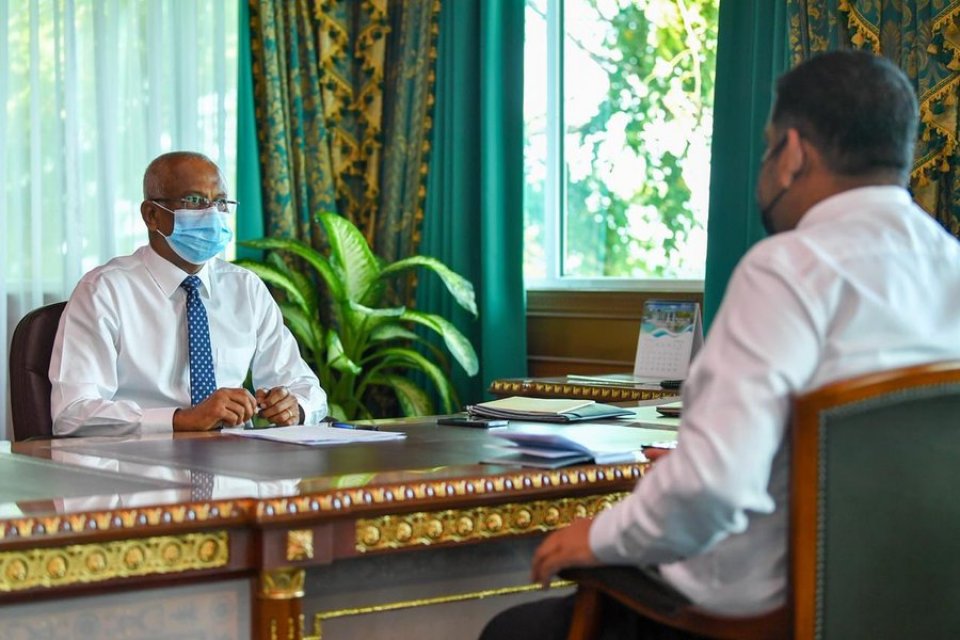 Raees Solih ge shukuru Mabrook ah