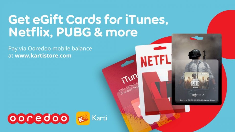 Online Gaming adhi streaming gift card mihaaru Ooredoo medhuverikoh libeyne