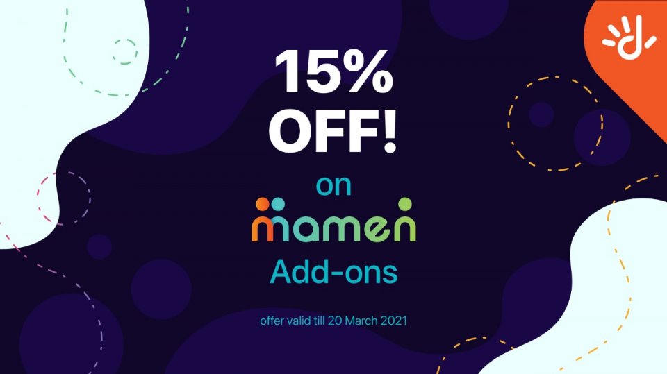 15 percent discount on all Dhiraagu Mamen Data add-ons