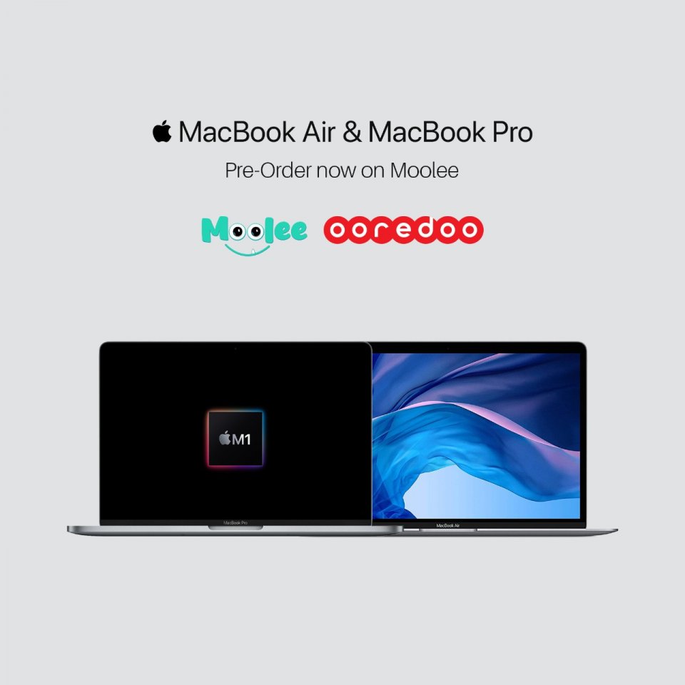 Ooredoo in iPad Pro, MacBook Air adhi  MacBook Pro preorder ah