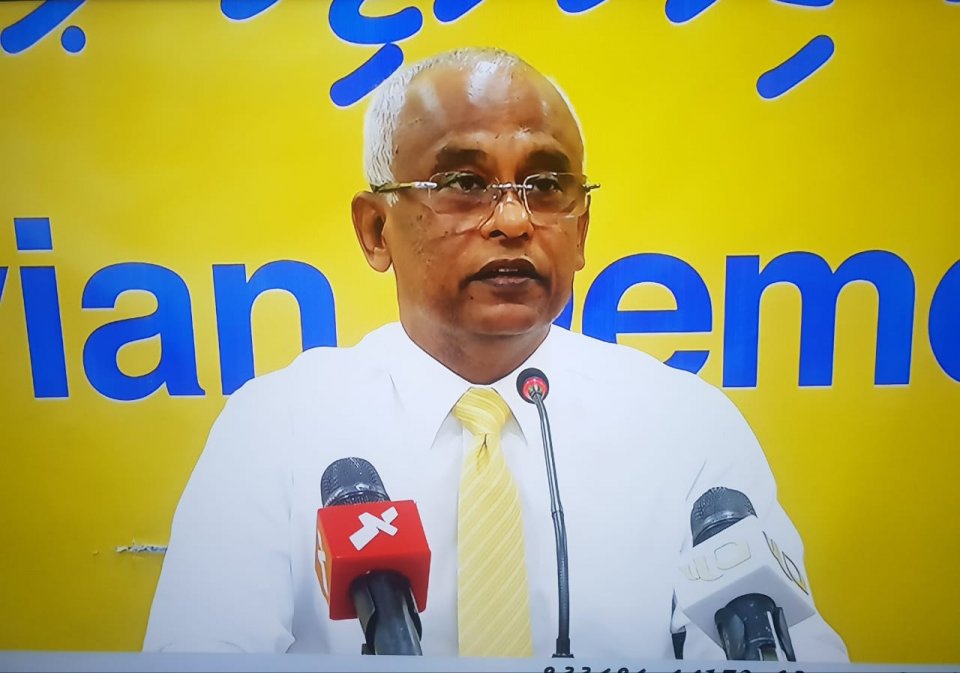 Nasheed ah hamalaadhin meehun insaafuge kurimachah haaziru kuraanan: Raees