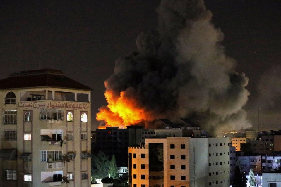 Gaza ge fuluhun ge idharathakah Israel inn hamala dhee sunnafathi kollaifi