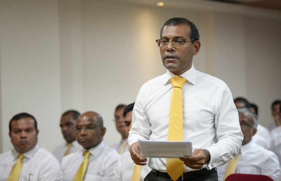 Emme kuda ujoora kanda'alhaa MDP ge vaudhu fuhdhaifi: Raees Nasheed