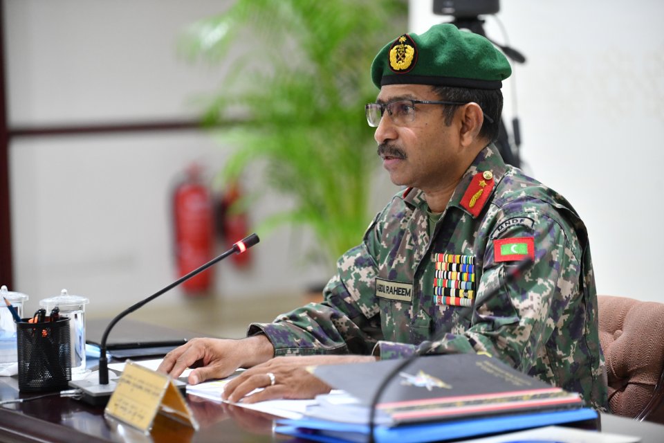 Vice Chief of Defense Force Abdul Raheem ves Majileehah haaziru kohffi