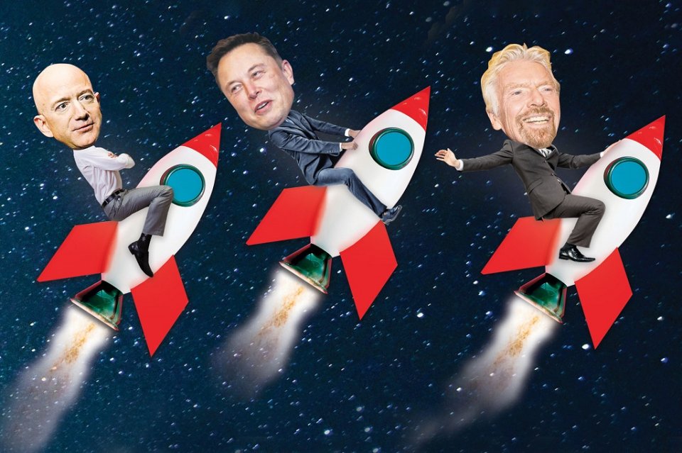 Bezos, Branson, Musk: javvi race ah dhen kon mahujaneh?