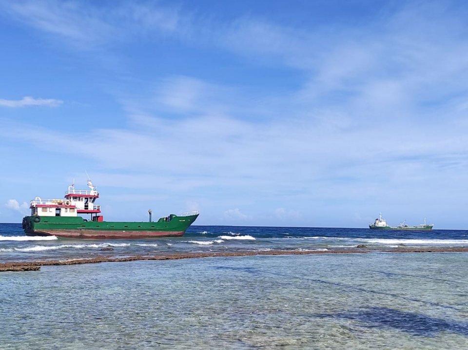 Fuel barge runs aground, no oil leak yet: MNDF
