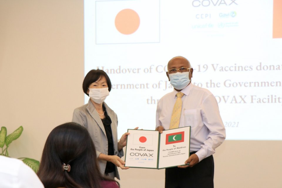 Japan donates 112,000 doses AstraZeneca vaccines to the Maldives