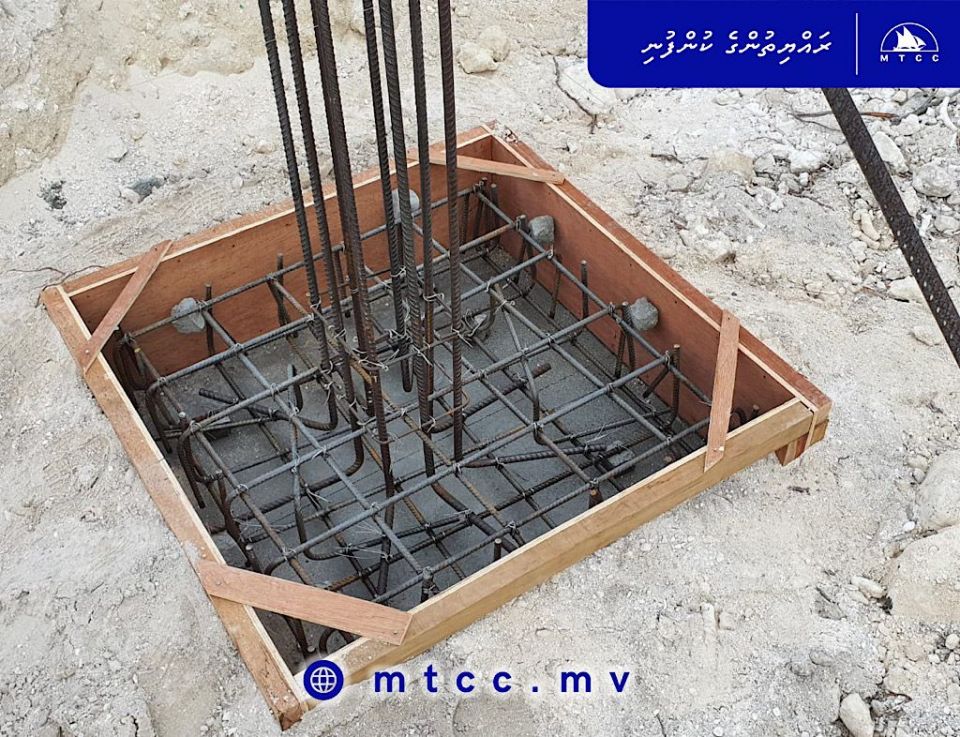 Dhidhoo ferry terminal mashroou: foundation footinge 70 percent nimijje