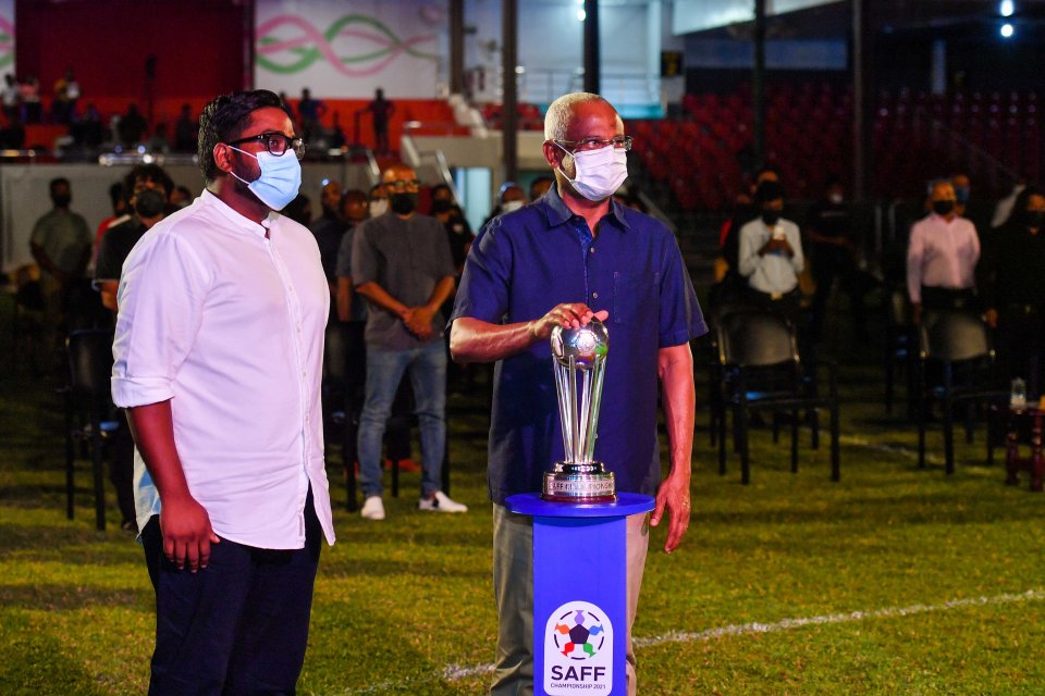 President Solih inaugurates FAM’s “SAFF Championship Campaign”