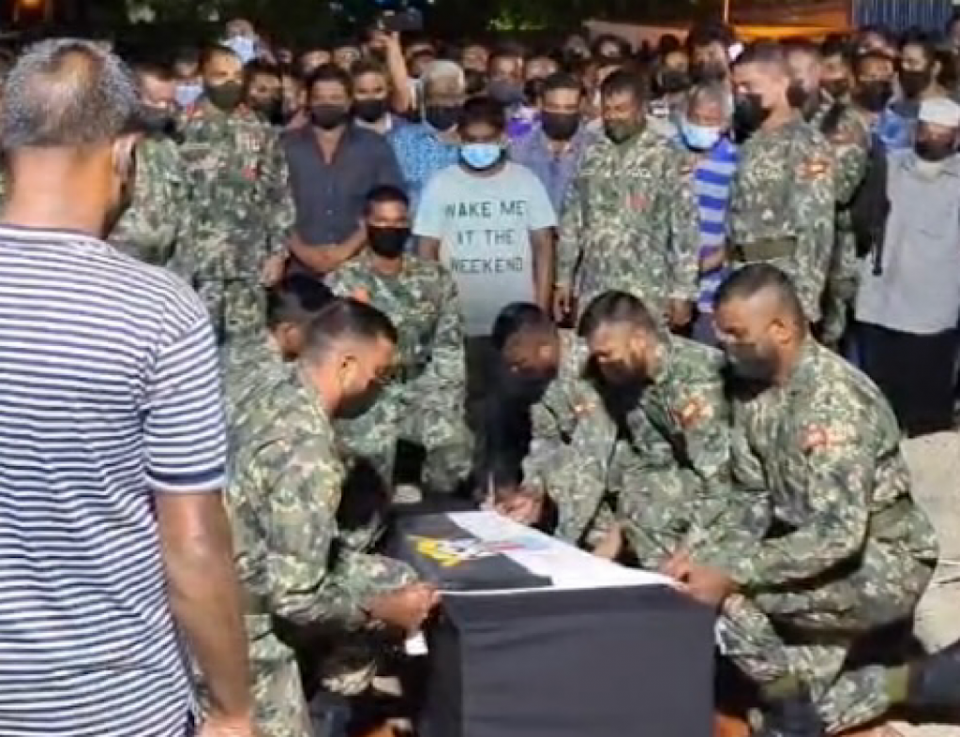  Lance corporal Mohamed Sultan ge janaazaa baahvaifi 