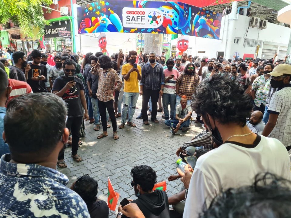 SAFF Championship:Local supporters gather to express anger amid ticket sellout