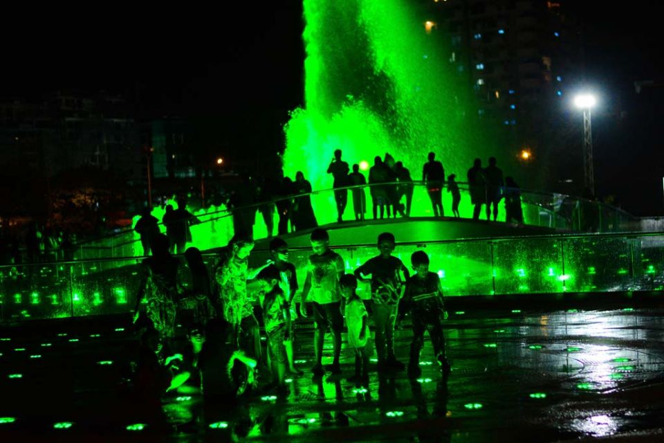 Hulhumale Central Park Water Fountain 