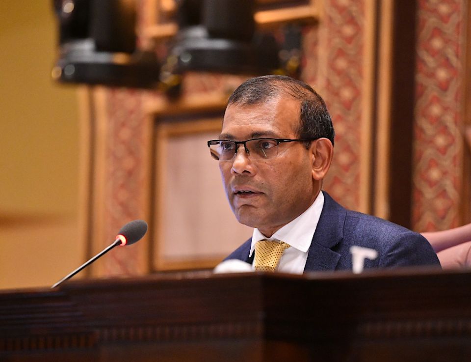 Maaliyyathu committeege report othee MMA ge minivankamah vadhevey gothah: Nasheed