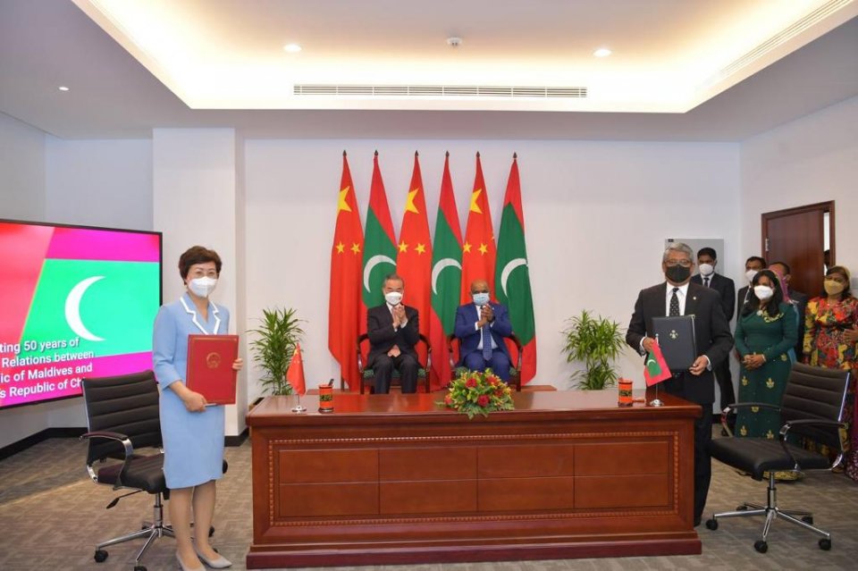 China and the Maldives sign 5 agreements in key areas