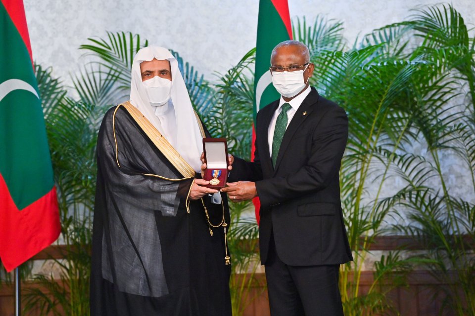 President confers one of the nation's highest orders on Sec Gen of MWL