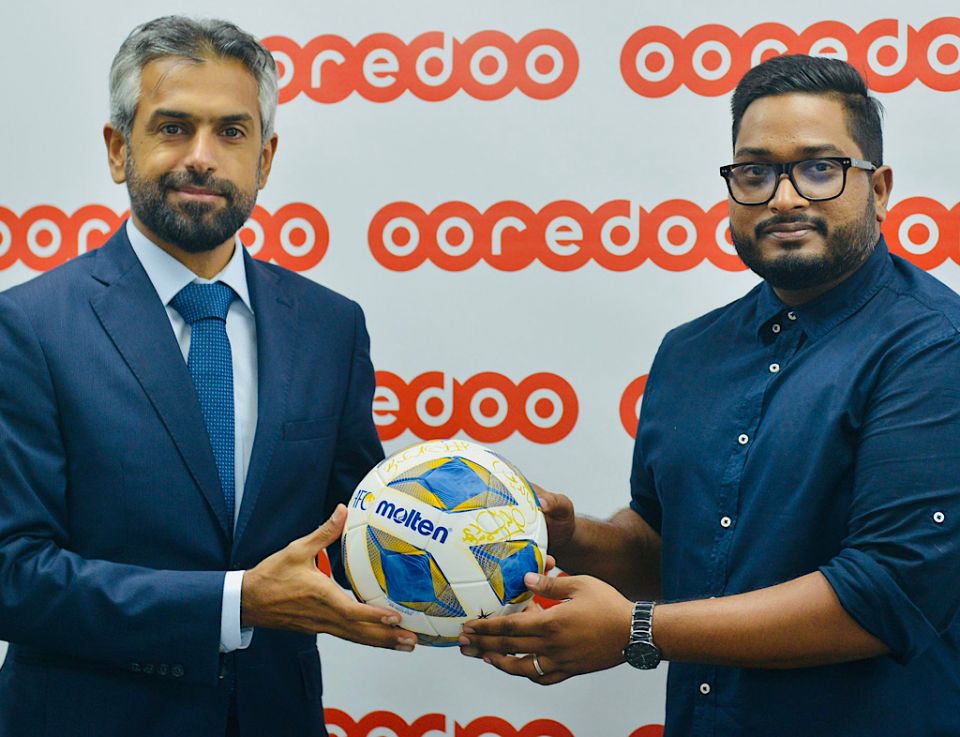 3 aharuge medhukendumakah fahu Dhivehi Premier League ge main sponsorakah Ooredoo!