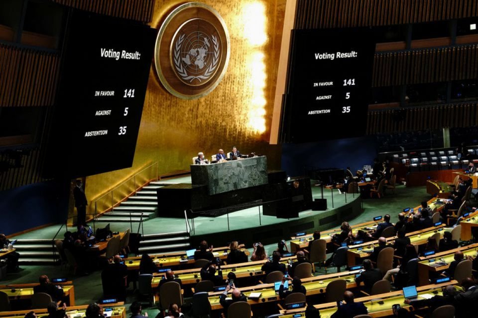 Maldives joins 140 UN states to denounce Russia over Ukraine invasion