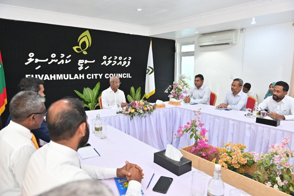 President meets Fuvahmulah Council, promises to find solutions to key issues