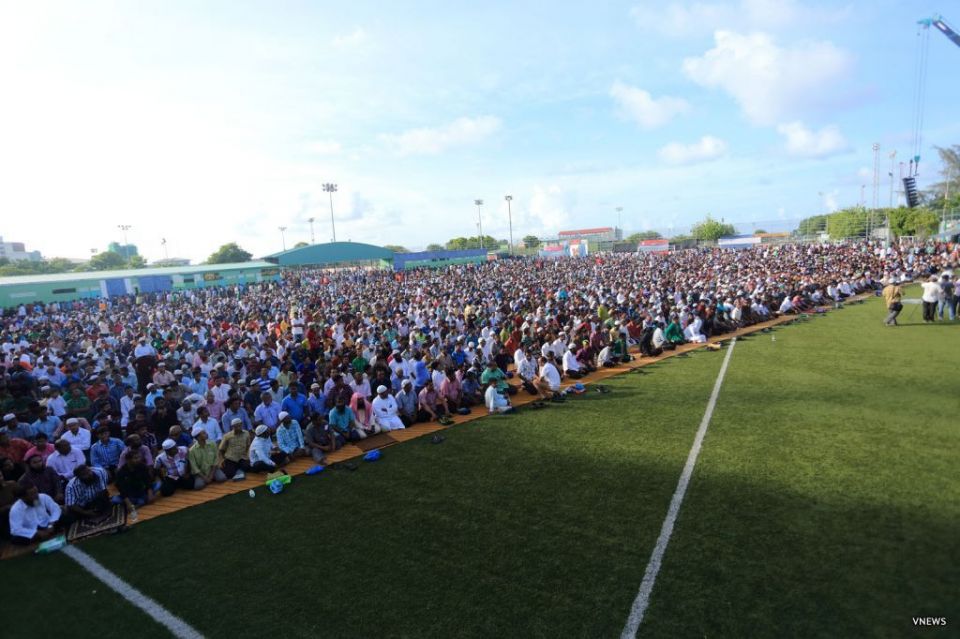 Miaharuge Fitr Eid namaadhu bodu jamaa athugai