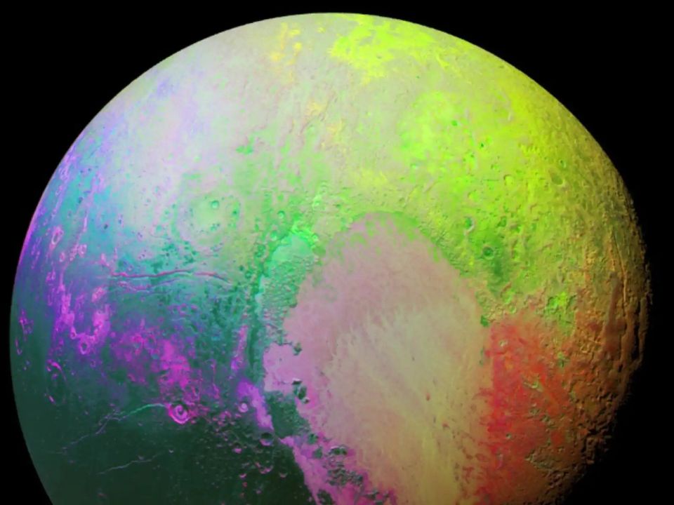 Pluto ge kula manzareh NASA inn aanmu koffi