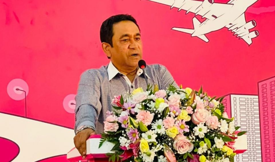 Raees Yameen atoll thakah vadaigannavanee manifesto ah mauloomaathu ehkuran: PPM