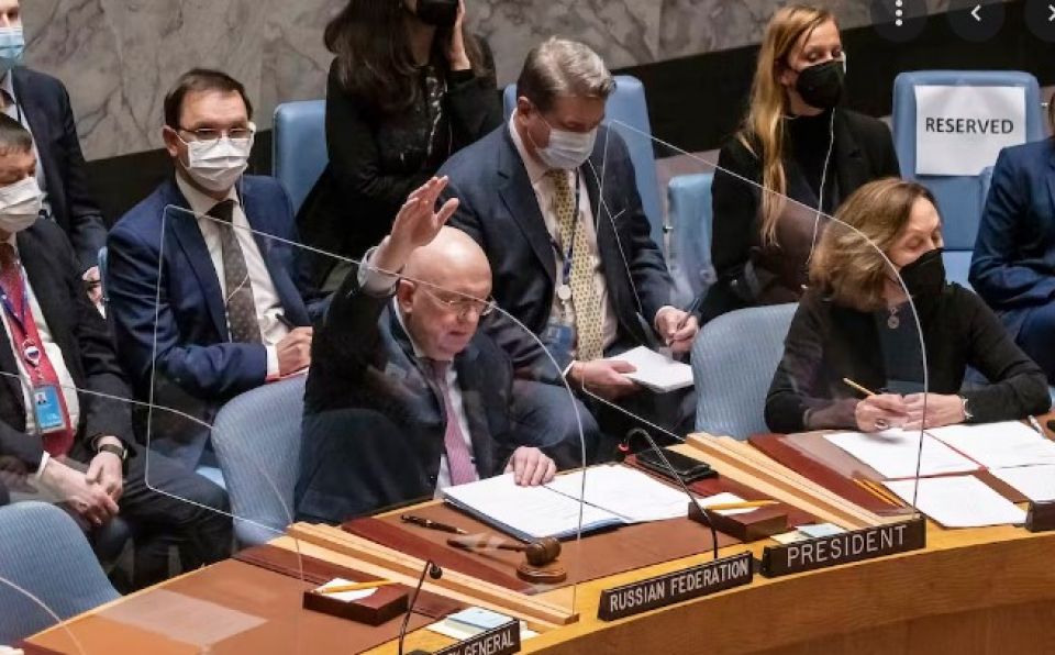 Russia kuhverikuran Security Council ah lee garaaru Russi in veto kohffi