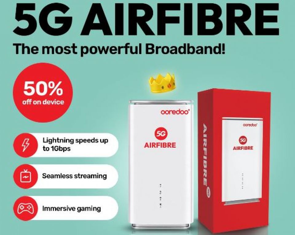 5G AirFibre connection aeku router in 50 percent discount