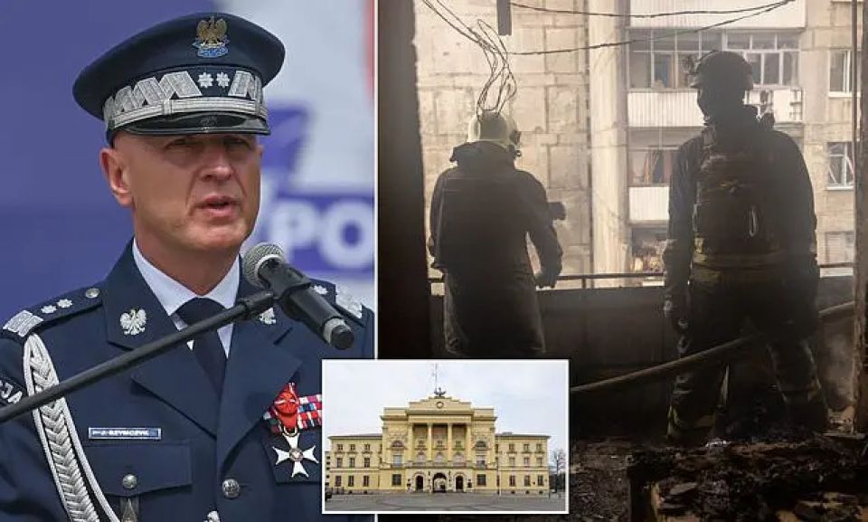 Ukraine in dhin grenade launcher akun Poland police chief zaham vehjje