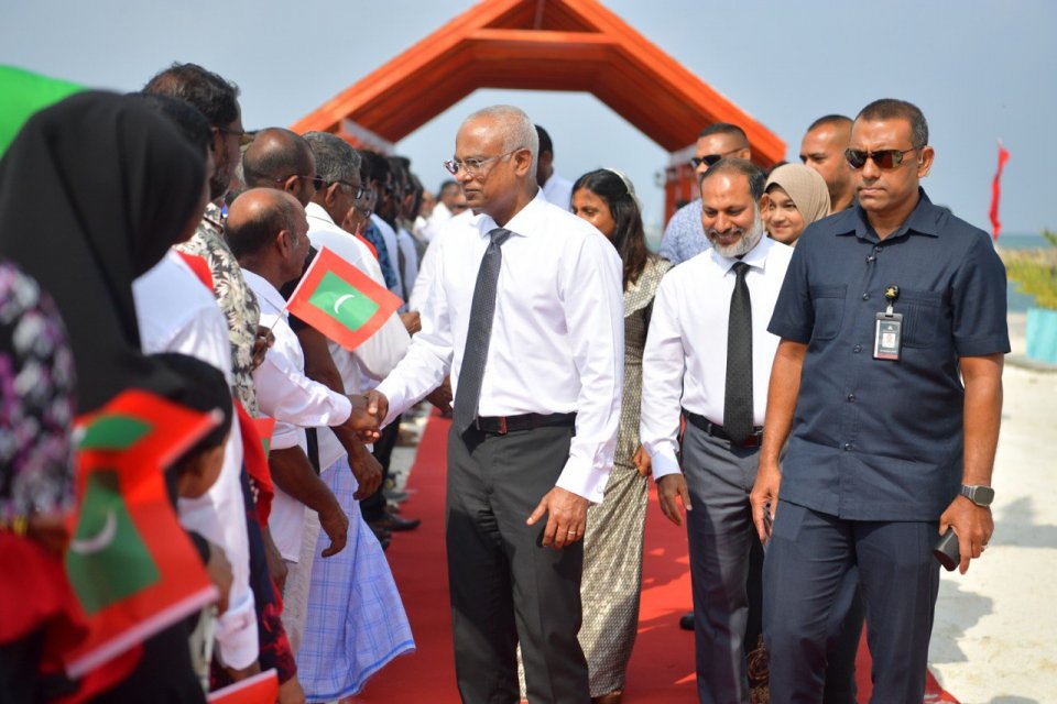 First couple depart for M. Kolhufushi Island to mark National Unity Day