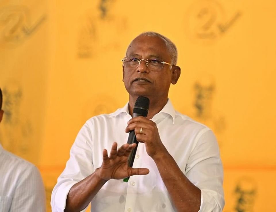 President Solih aims indirect jibe at STO MD Amr 