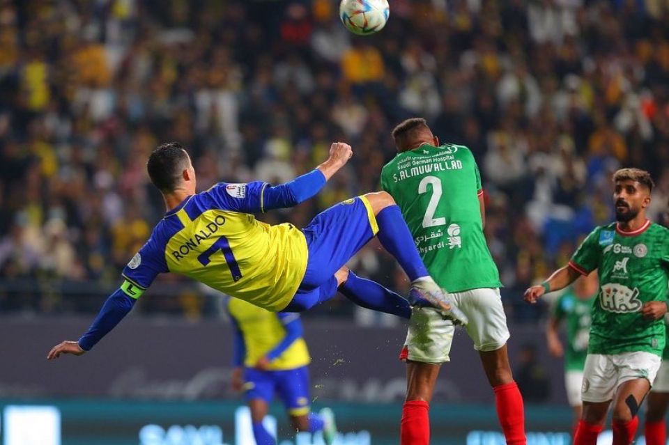 Saudi league gai Ronaldo kulhunu furathama match gai Al Nassr ah molheh