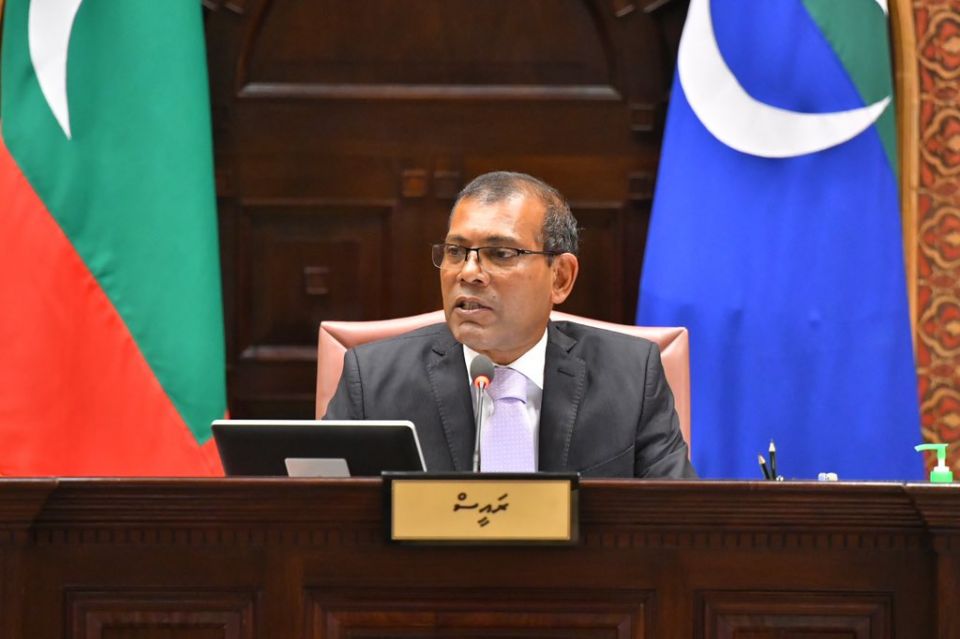 Ithubaaru massalaigai Nasheed ah ves notice fonuvaifin: Majlis