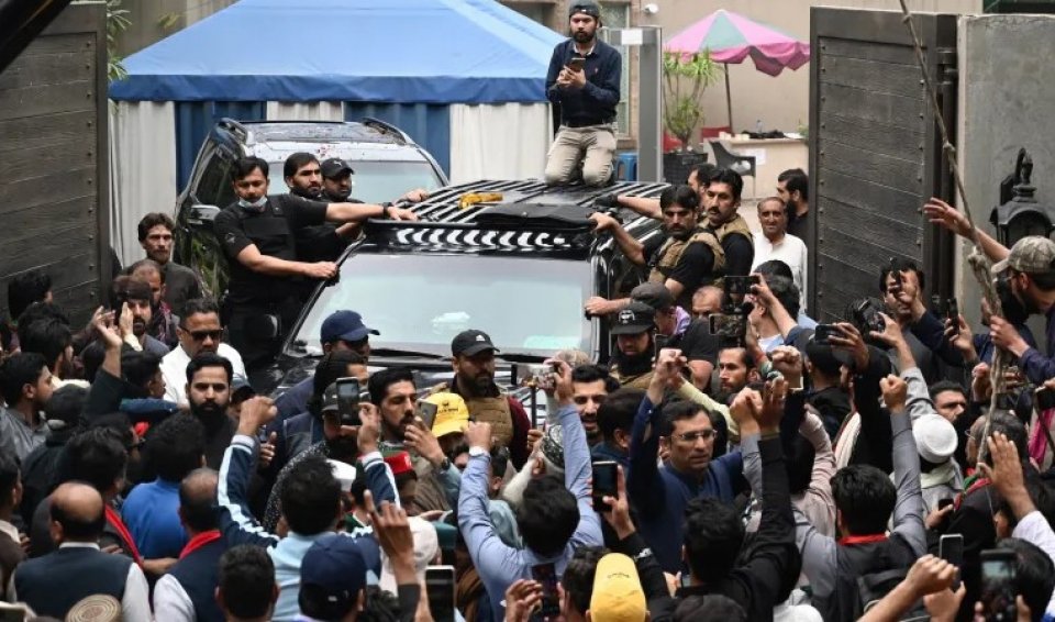 Police raid Imran Khan’s house as he heads to court