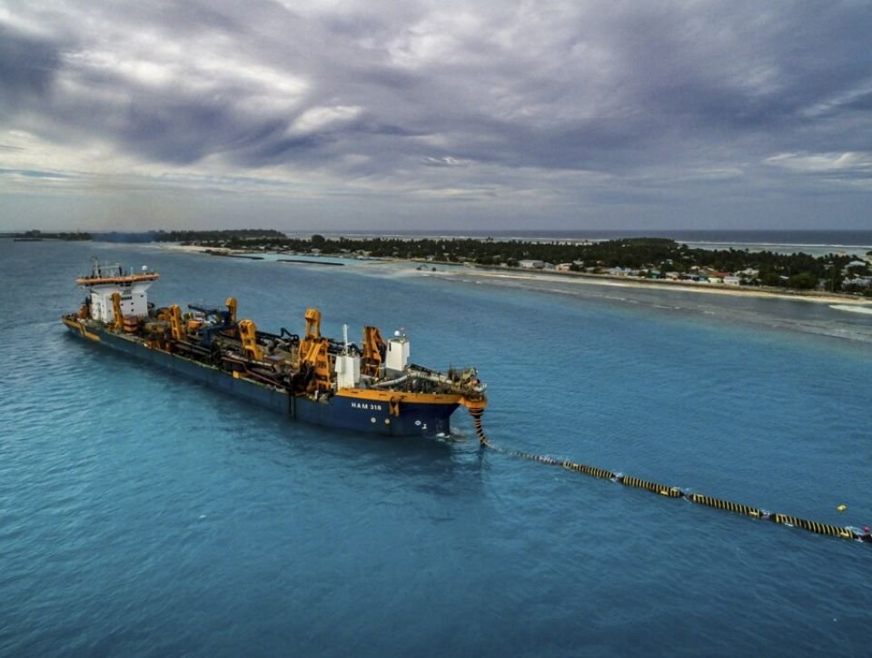 Addu reclamation: Dredger arrives in the City, work to begin today