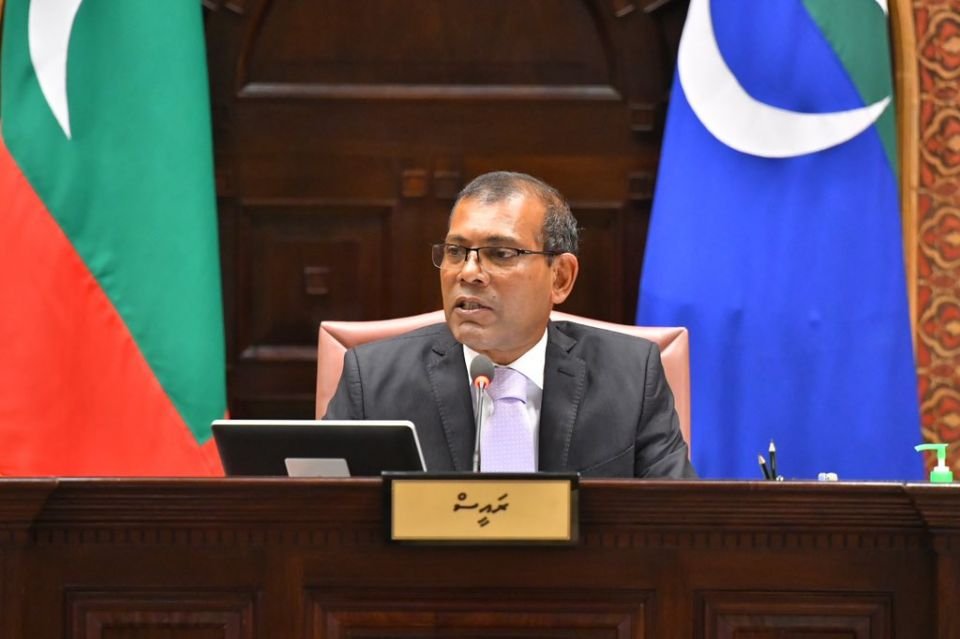 President is involved in 'sabotaging' the parliament: Speaker Nasheed