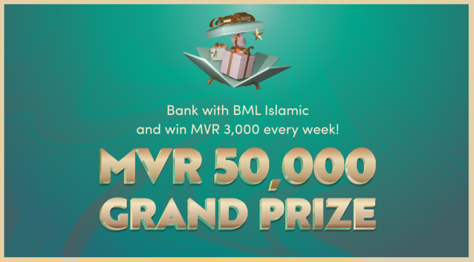 BML Islamic Finance: 50,000 rufiyaa libey promotion eh