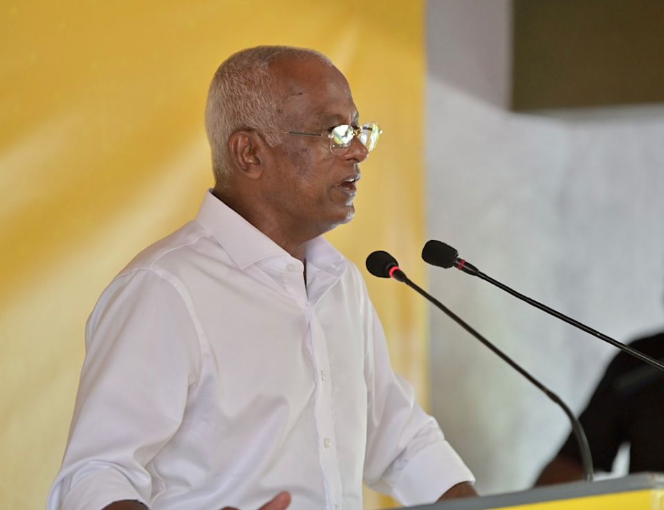 Yameen verikan kuri goi handhaan nahthaalaigen nuvaane: Raees Solih 