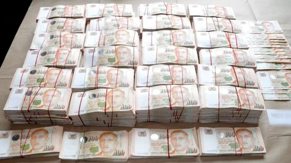 Money laundering ge bodu operation ehgai Singapore in 735 million USD ge thakethi athulaifi